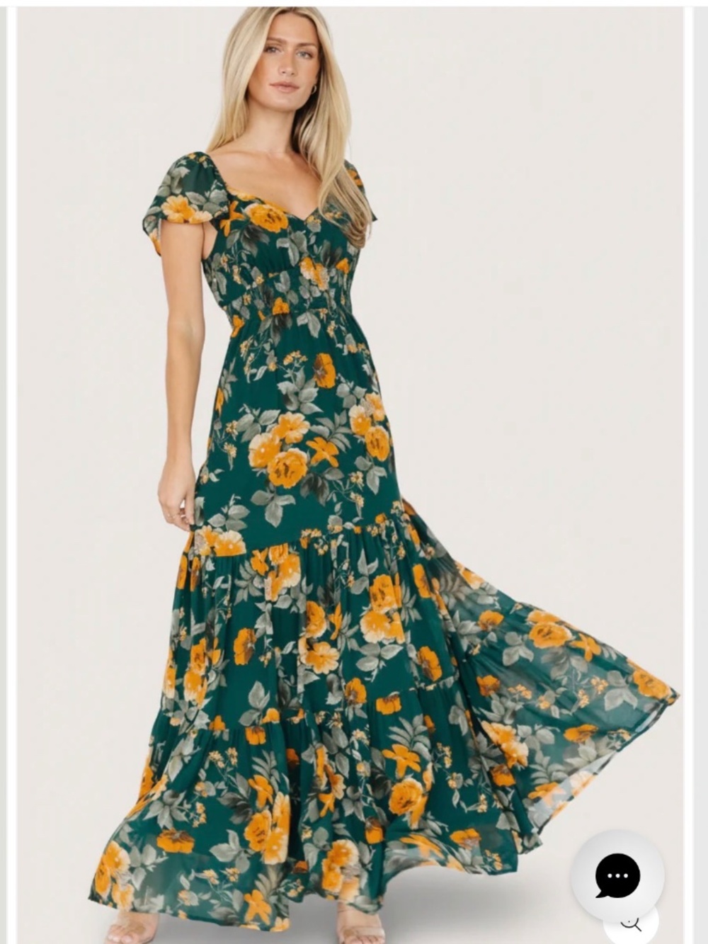 Baltic Born- Genevive Maxi Dress | Deep Topaz Floral
